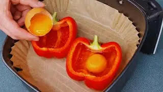 I Put Bell Pepper in the Air Fryer .. WOW - You NEED to Try This Incredible Recipe!
