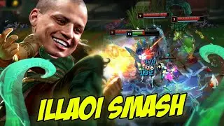 Tyler1 Smashes His Way To Grandmaster With Illaoi Top