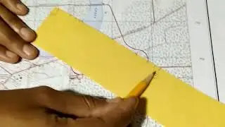 Измерение расстояний на картах с помощью бумажного метода &mdash; учебник по географии для подготовки к...