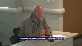 Board of Selectmen Meeting 12/1/2025