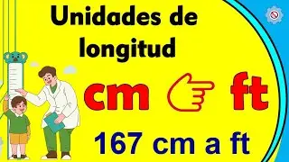 Convertir CENT&Iacute;METROS a PIES ( cm a ft ) ejemplo #1 💥