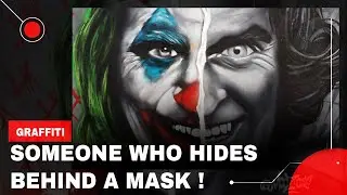 JOKER graffiti wall  |   Mooz graffiti  |  Graffiti in India