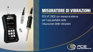 Presentazione del misuratore di vibrazioni PCE-VT 3900 | #pceinstruments