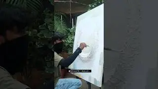 Abstract moon relief kaise banaye😍💯 #abstractart #shorts #short #shortvideo #art #viral #painting