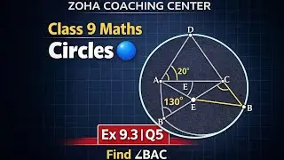 Class 9 Maths Circles 🔵 | Exercise 9. 3 Q 5 | NCERT Solution (Hindi)