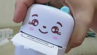 [Review] Mini Portable Wireless Bluetooth Thermal Printer 200dpi Blue + 10 Rolls Adhesive Paper