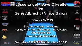 Gene Albrecht & Vince Garcia vs Jesse Engel & Dave O’Keeffe  #condensedpool #perfectaimbilliards