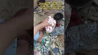 apache RTR chain set change #shortsfeed #automobile #viralvideo #machenic #trending #shorts