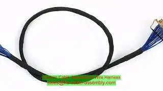 CABLINE-UM 06P wiring harness full traceability SDI 12G ISO 9001 tailored cable assemblies