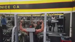 Ike Catcher Workout Motivation at GoldsGym Back and Shoulders