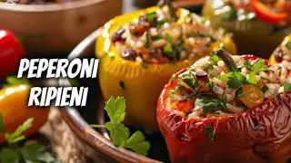 🫑Peperoni Ripieni al Forno – Ricetta Facile e Gustosa con Varianti! 🍴