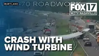 Crash in Maryland involving wind turbine