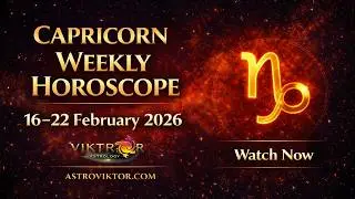 CAPRICORN | Weekly Horoscope 16 - 22 February 2026