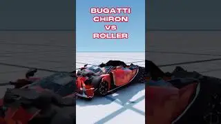 Bugatti Chiron vs Roller #shorts #beamng #beamngdrive #crash #bugatti #chiron
