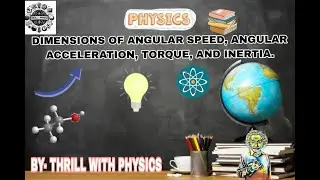Dimensions of Angular Speed, Angular acceleration, Torque, and Inertia @hcverma2928#trending