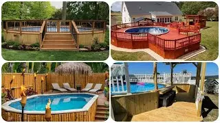 Pool Deck Decorating ideas above Ground | Decorating Around Above Ground Pool | Home design ideas