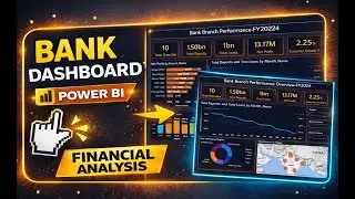 Bank Branch Dashboard in Power BI | Real Banking Analytics Project| Bank Dashboard| PowerBI Projects