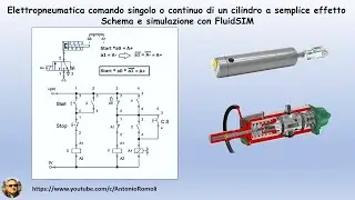 Elettropneumatica: comando singolo o continuo di un cilindro a semplice effetto