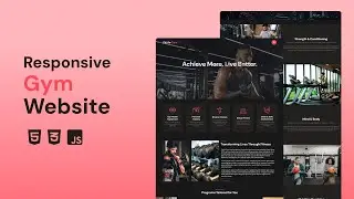 How to Build a Responsive Gym Website with HTML, CSS & JavaScript