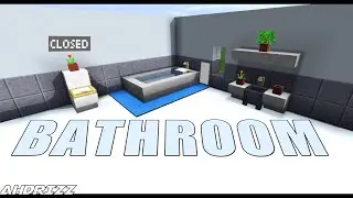 MEMBUAT KAMAR MANDI MODERN - MINECRAFT