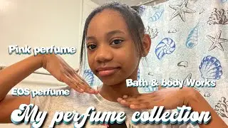 MY PERFUME COLLECTION 🫧🩵|| eos perfume, bath & body works, pink perfume, etc ♡ ||