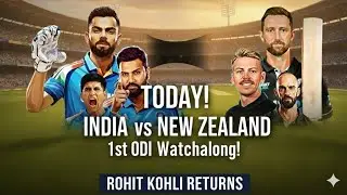 🛑INDIA BOWL FIRST! Rohit-Kohli returns in IND vs NZ 1st ODI | Live Watchalong & Q&A
