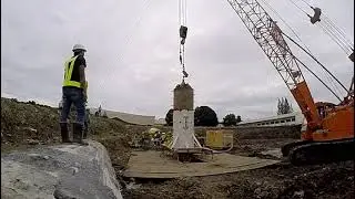Bored Piling Works In The Philippines Part 12. Conducting of Pile Dynamic Assesment Testing (PDA).