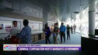 Carnival Corporation Hosts Barbados Government Aboard the Britannia