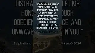 ASMR Prayer from Numbers 4: Serve Faithfully and Walk in God&rsquo;s Guidance #prayer #christianmotivation