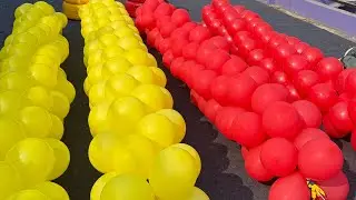 Best Running  Challenge balloon  popping  challenge Race cup and Bolttle flip