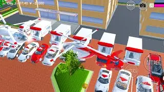 MONSTER AMBULANCE 🚑 HELICOPTER 🚁 COLLECTION 🛸 AT HOSPITAL 🏥 PROPS I'D 🎟️ TOTAL 100  SAKURA 🚀🏁