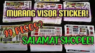 99php QUALITY HELMET VISOR STICKER|RAFFLE! RAFFLE!