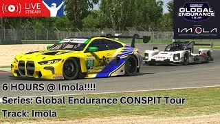 6 Hours of Imola!! iRacing Global Endurance CONSPIT Tour. Multi-class endurance racing at Imola!!