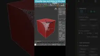 Mastering Chamfer in 3ds Max: Exploring Vertex Depth #shorts #tips #3dsmax #chamfer