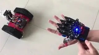LOBOT Open Source Remote Control Gesture Recognition Glove Demo