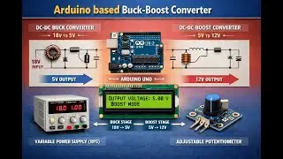 Преобразователь частоты Buck-boost на базе Arduino #arduinoproject #buckboostconverter #lcddisplay