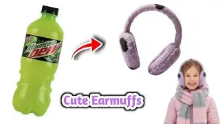 Cute Homemade Earmuffs from Waste Material/Easy Craft/DIY Earmuffs at Home/Simple & Budget Friendly