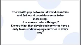 IELTS Essay Topic: Assist developing countries