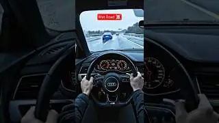 At 270 km-h on a wet road, a sharp swerve usually guarantees a disaster ☠️ #shorts