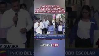 desde la guaira la presidenta encargada deslcy RODR&Iacute;GUEZ inicia el periodo de clases 2025-2026