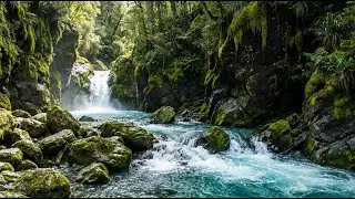 Relaxing Waterfall Sounds 🌊 12 Hours for Deep Sleep, Meditation & Stress Relief