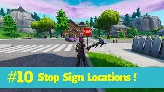 DESTROY STOP SIGNS WITH THE CATALYST OUTFIT | FORTNITE ROAD TRIP CHALLENGES