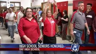 Ray High School rolls the drums for seniors, new principal