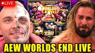 🔴 AEW WORLDS END 2025 LIVE! Darby Allin Fire BOTCH + Seth Rollins BURIES Russo & Cornette | PWT #211