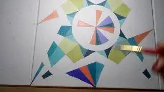 47.Акрил, абстракция геометрическая композиция(триптих) ​​Acrylic, abstract geometric composition