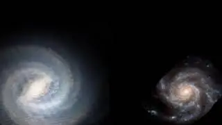 Galaxies size comparison
