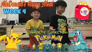 Complete Asia Limited McDonald&rsquo;s Pok&eacute;mon Happy Meal Toys collection. Week 4: Pikachu & Totodile