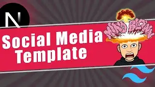 Social Media Template using Tailwind CSS and NextJS