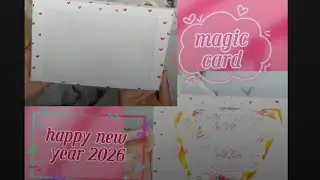 Diy magic card for new year | diy magic card easy to make #happy new year 2026#magic card#viralvideo