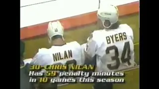 Sabres - Bruins rough stuff 11/3/90